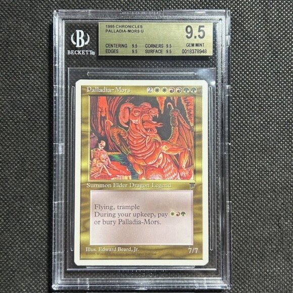 1995 MTG Magic The Gathering Chronicles Palladia-Mors BGS QUAD 9.5 True Gem Mint - Picture 1 of 3